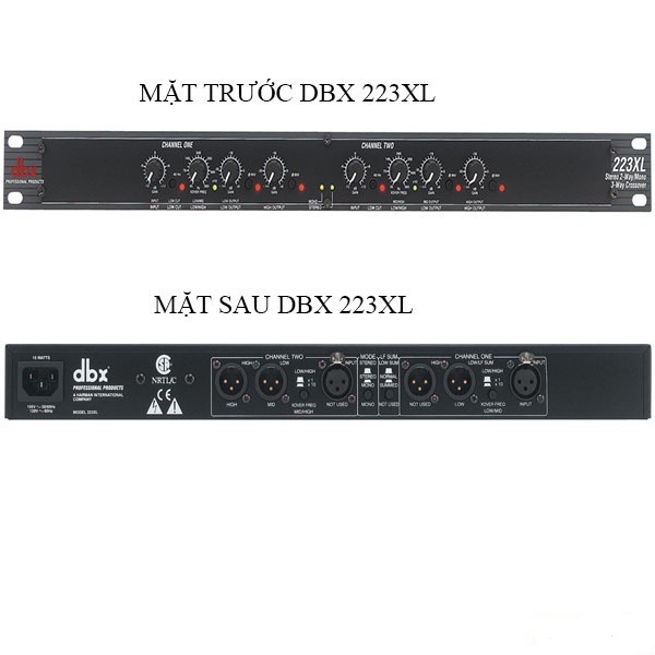 Bộ lọc phân tần crossover dbx 223xl nhập khẩu