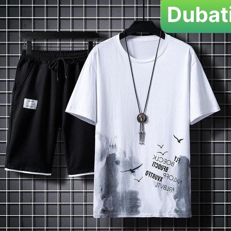 BỘ THỂ THAO NAM BẦY LOANG CHIM, ĐỒ BỘ QUẦN ÁO MÙA HÈ CỘC TAY VẢI HOT TREND 2022- DUBATI FASHION