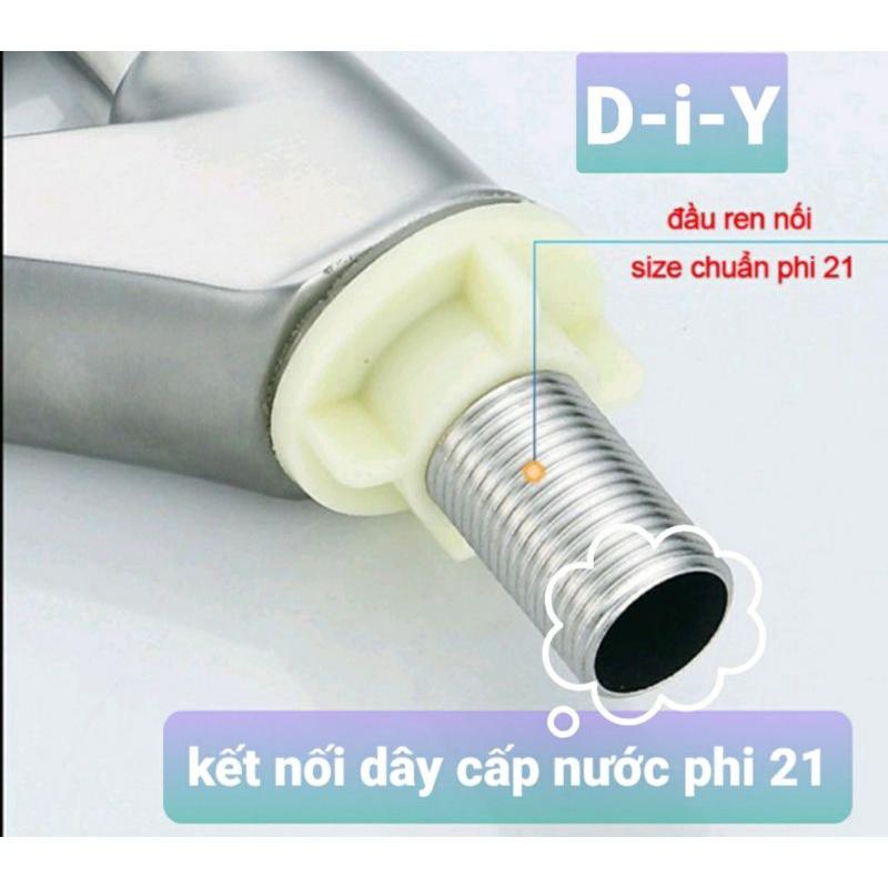 VÒI LAVABO LẠNH INOX 304/ VÒI CHẬU RỬA LẠNH