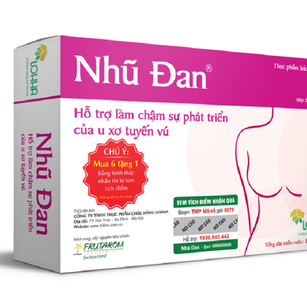 Combo 2 hộp Nhũ Đan- Hỗ trợ u vú lành tính