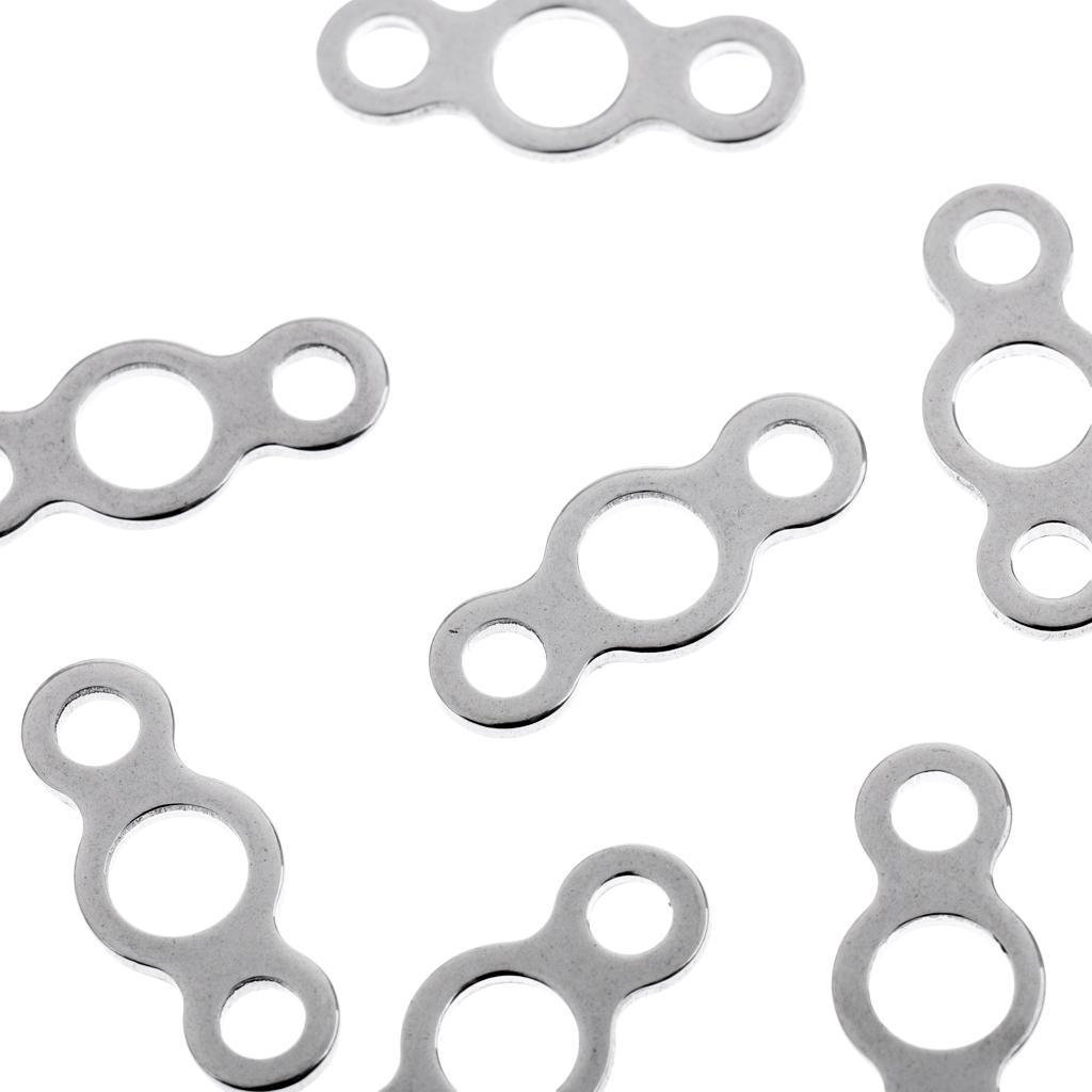 10pcs Stainless Steel Solid Ring Assist Hooks Butterfly Jigging Lure Rings