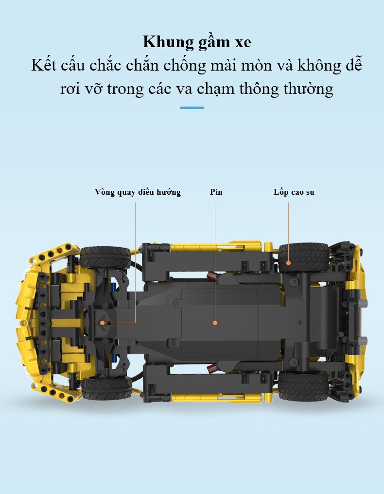 Bộ Đồ Chơi Lắp Ghép Xe Thể Thao Tia Chớp, Đồ Chơi Mô Hình Xe Lamborghini, Đồ Chơi Xếp Hình Cao Cấp Cho Bé Với 456 Chi Tiết - Chính Hãng BABYBOSS