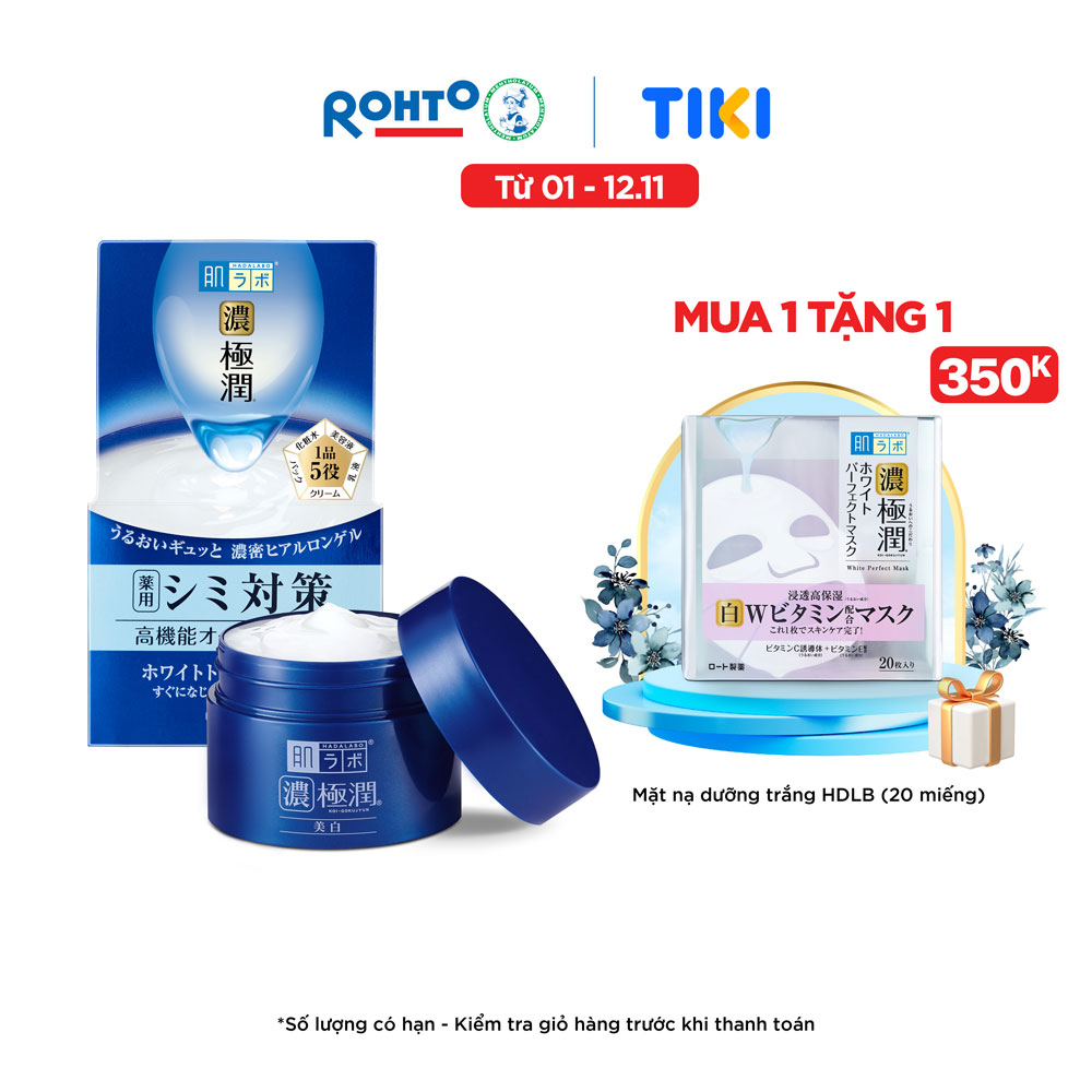 Gel dưỡng trắng và cấp ẩm dành cho da Hada Labo Koi-Gokujyun Whitening Perfect Gel (100g)