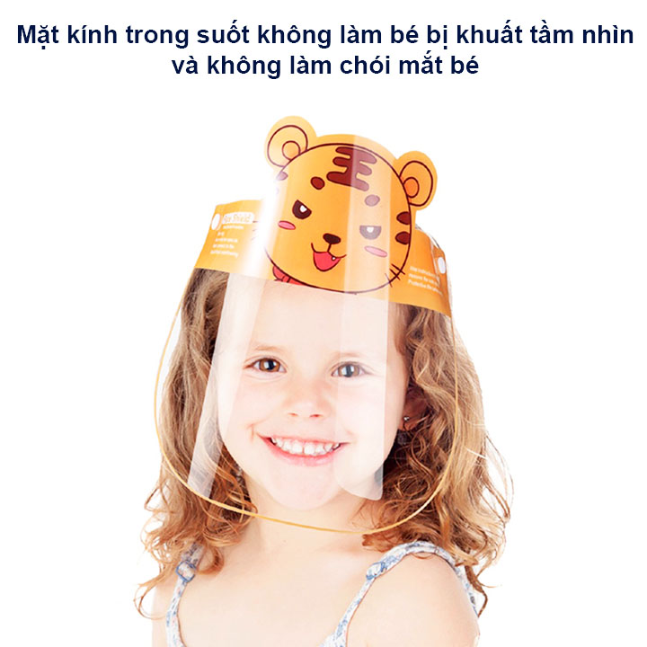 Kính chống giọt bắn trẻ em, Kính chống dịch cho bé 1-10 tuổi đệm mút xốp an toàn tiện lợi cho bé yêu mang khi ra đường – K023