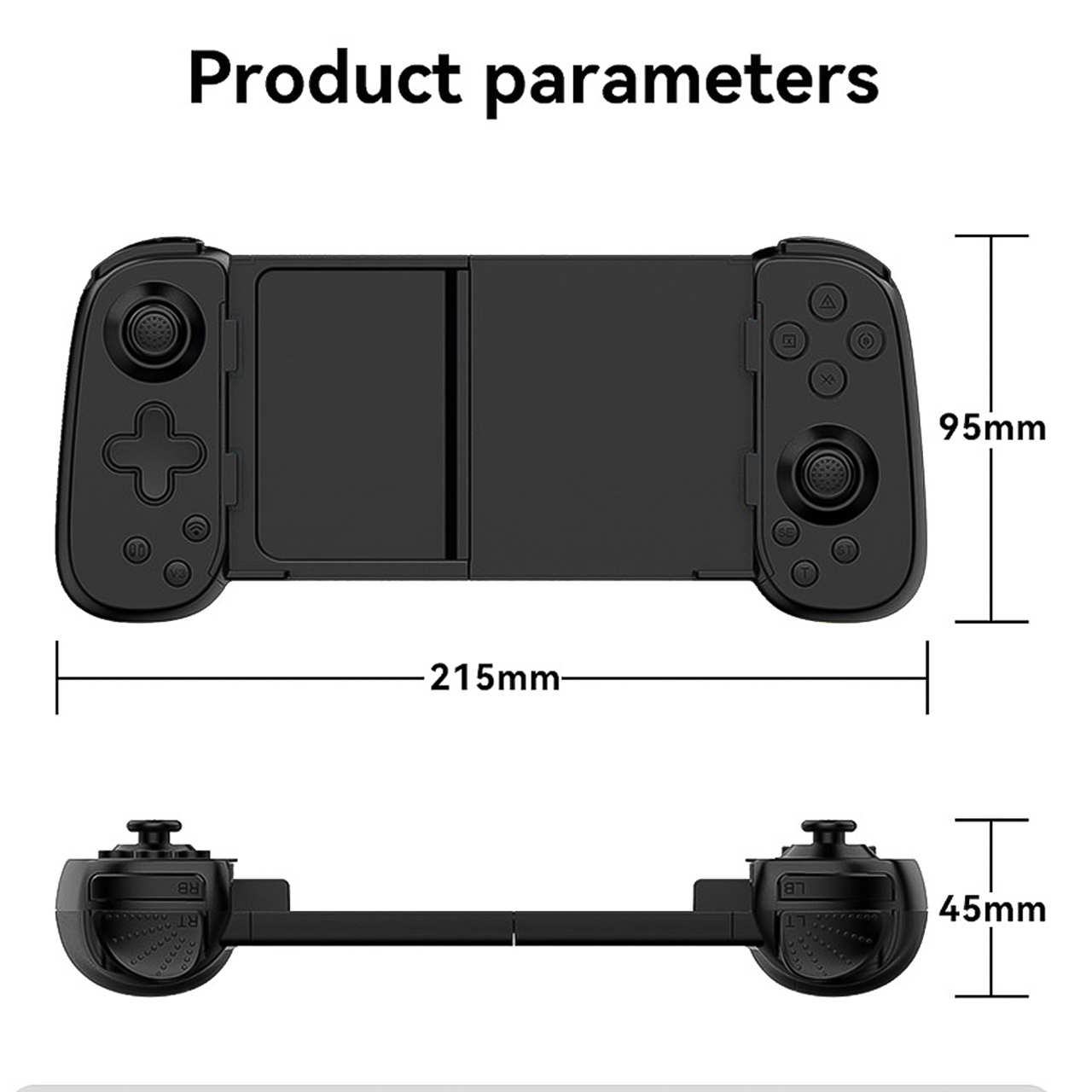 Tay cầm chơi game không dây Vinetteam BSP-D6 kết nối bluetooth chơi pubg, liên quân dành cho điện thoại android, ios - hàng chính hãng