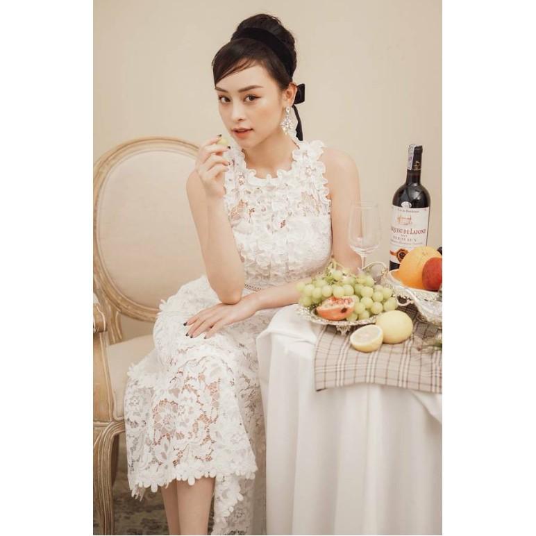 Đầm ren trắng dự tiệc ôm body Eser Dress cực sang chảnh