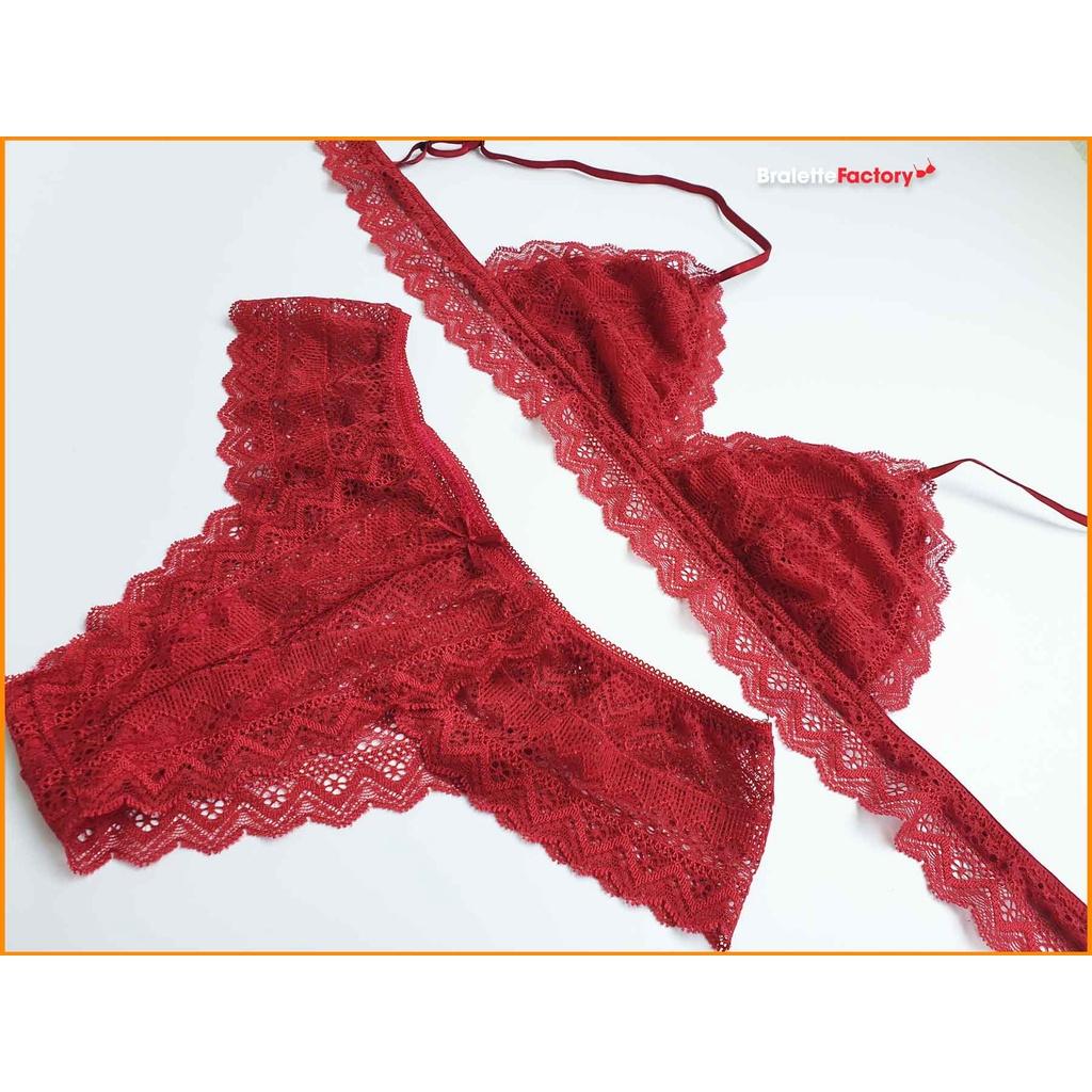 Set bralette ren đỏ quyến rũ N20