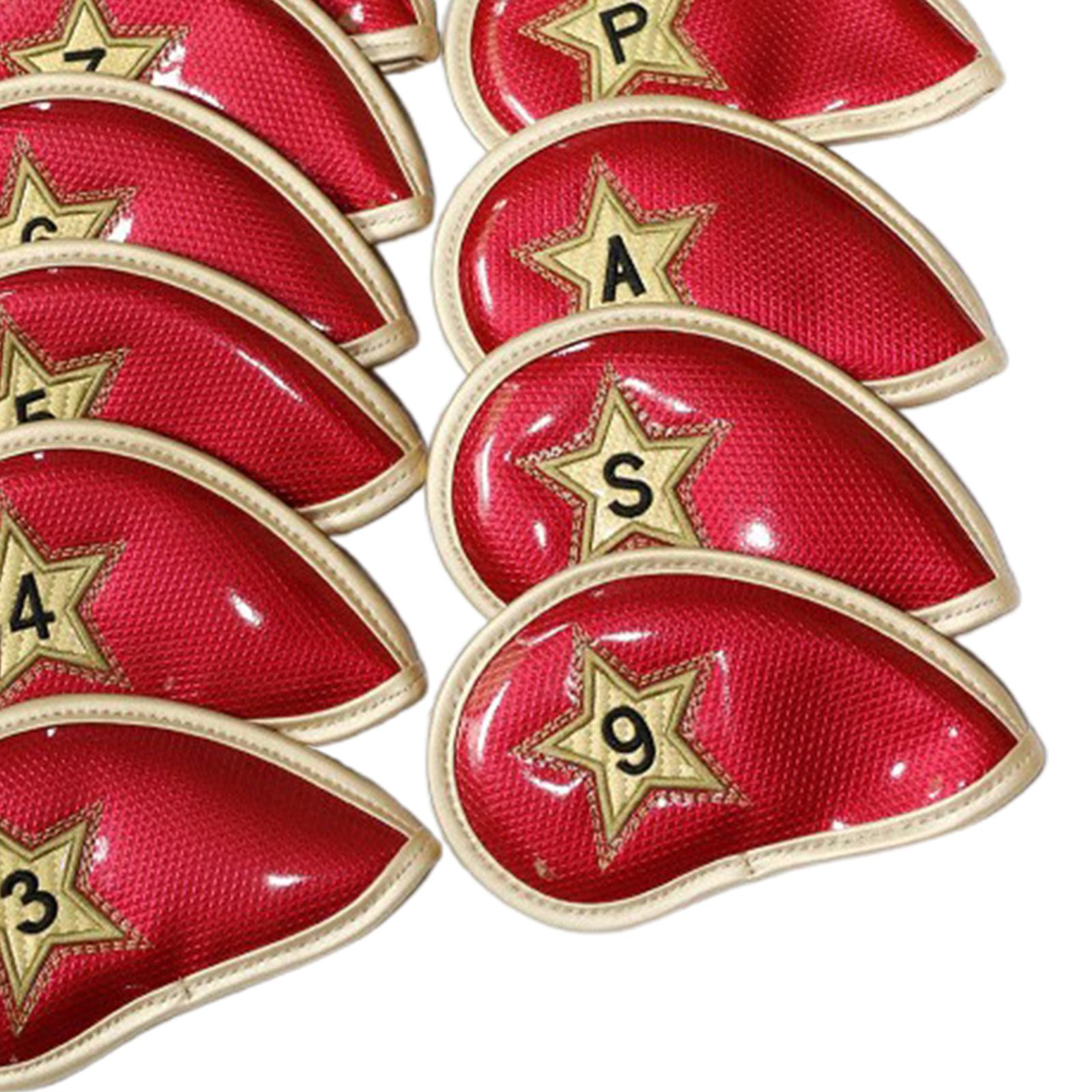 10x Golf Club Iron Head Cover Protection Headcover