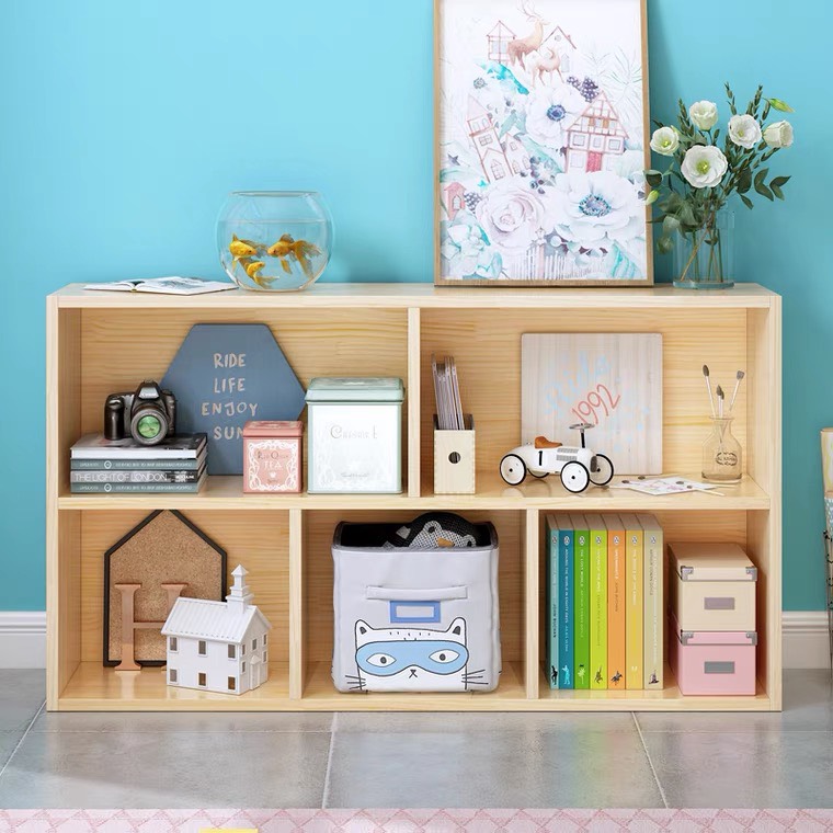 Kệ Sách Gỗ Để Đồ Đa Năng, Kệ Đồ Chơi Montessori Cho Bé, Gỗ MDF Phủ Melamin Chống Nước, Chống Xước