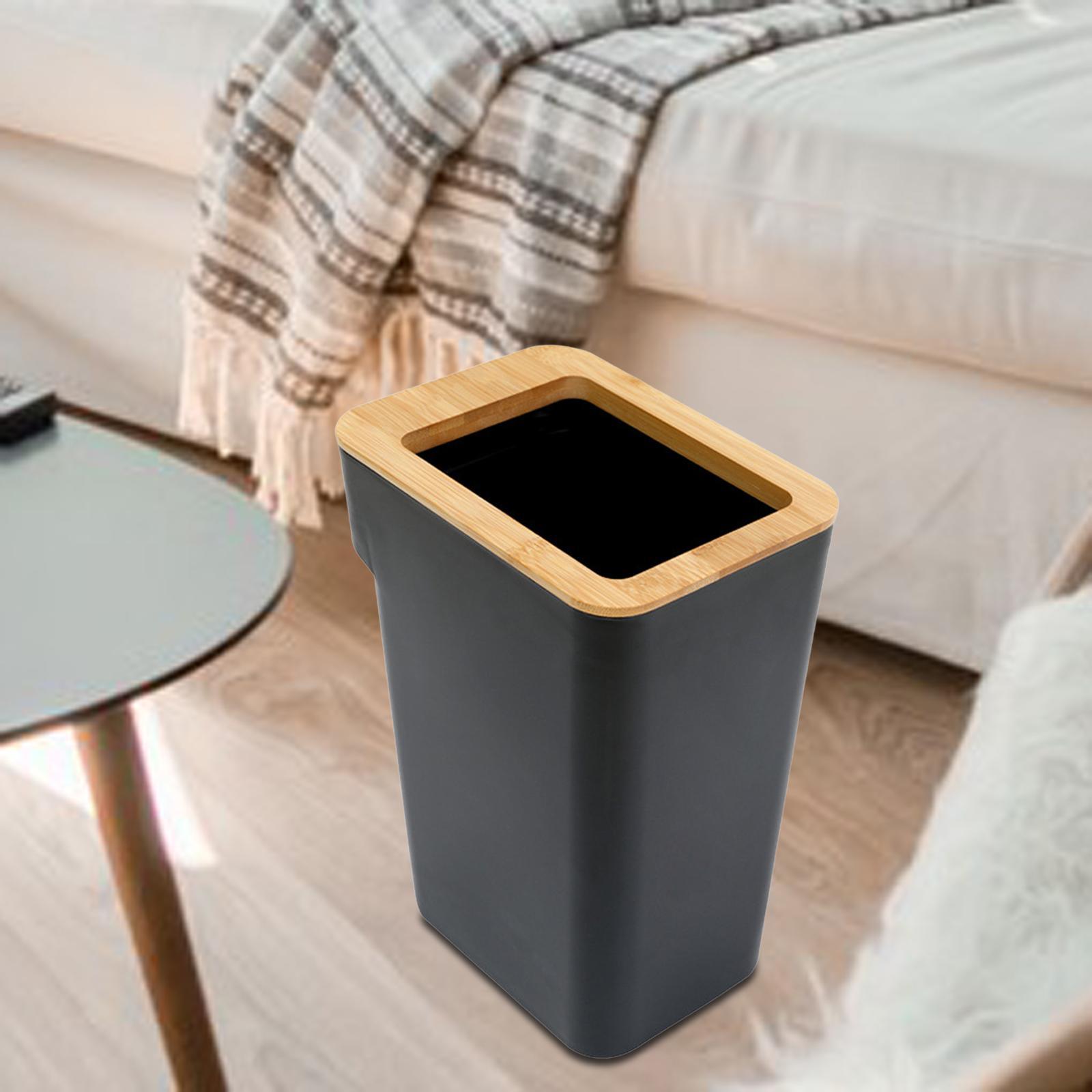 Modern Trash Bin Garbage Can Wastebasket Dustbin Bucket for Toilet Bedroom