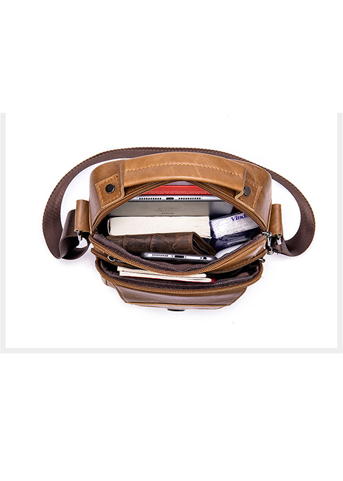 Túi đeo chéo nam Marrant BHM7329 Túi xách tay, da bò nguyên miếng, không bong tróc