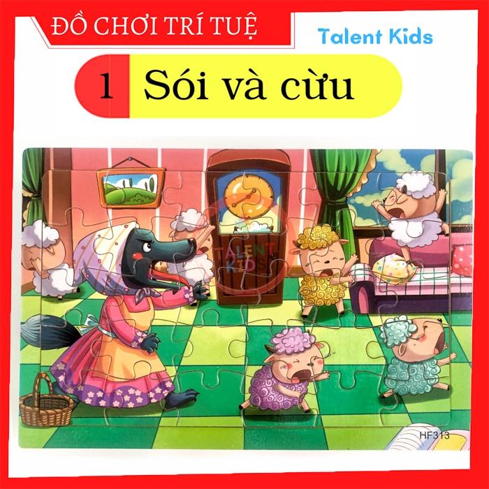 Đồ chơi xếp hình, tranh ghép hình 30 mảnh bằng gỗ cho bé 3 4 5 tuổi giúp bé phát triển trí tuệ