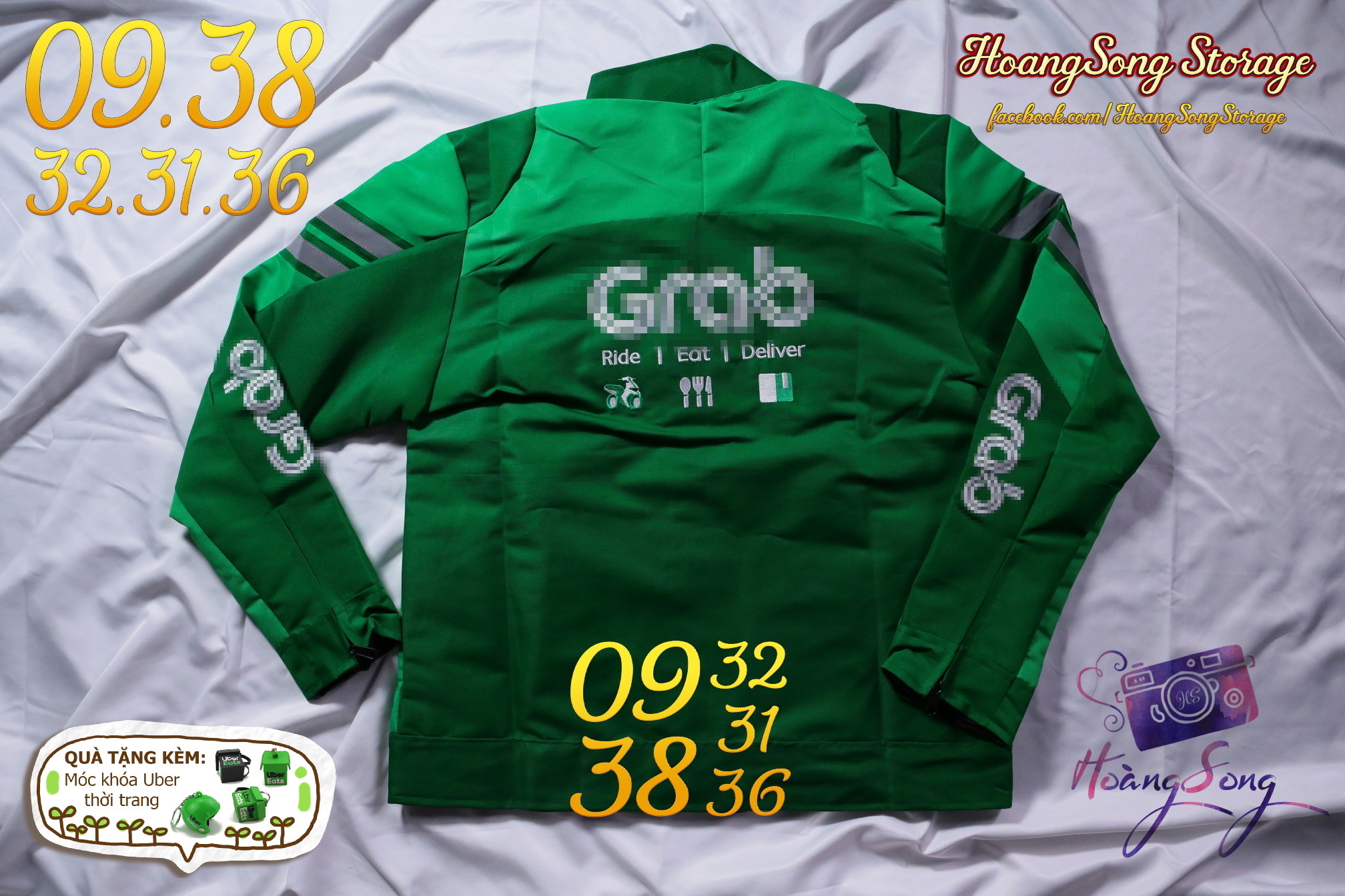 Áo khoác tài xế công nghệ Grap Express Indo