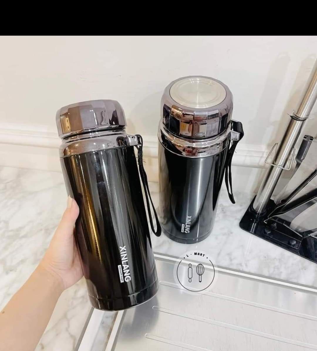 Bình giữ nhiệt inox 304 1,5l giữ nóng, giữ lạnh, có khay lọc trà tiện lợi.