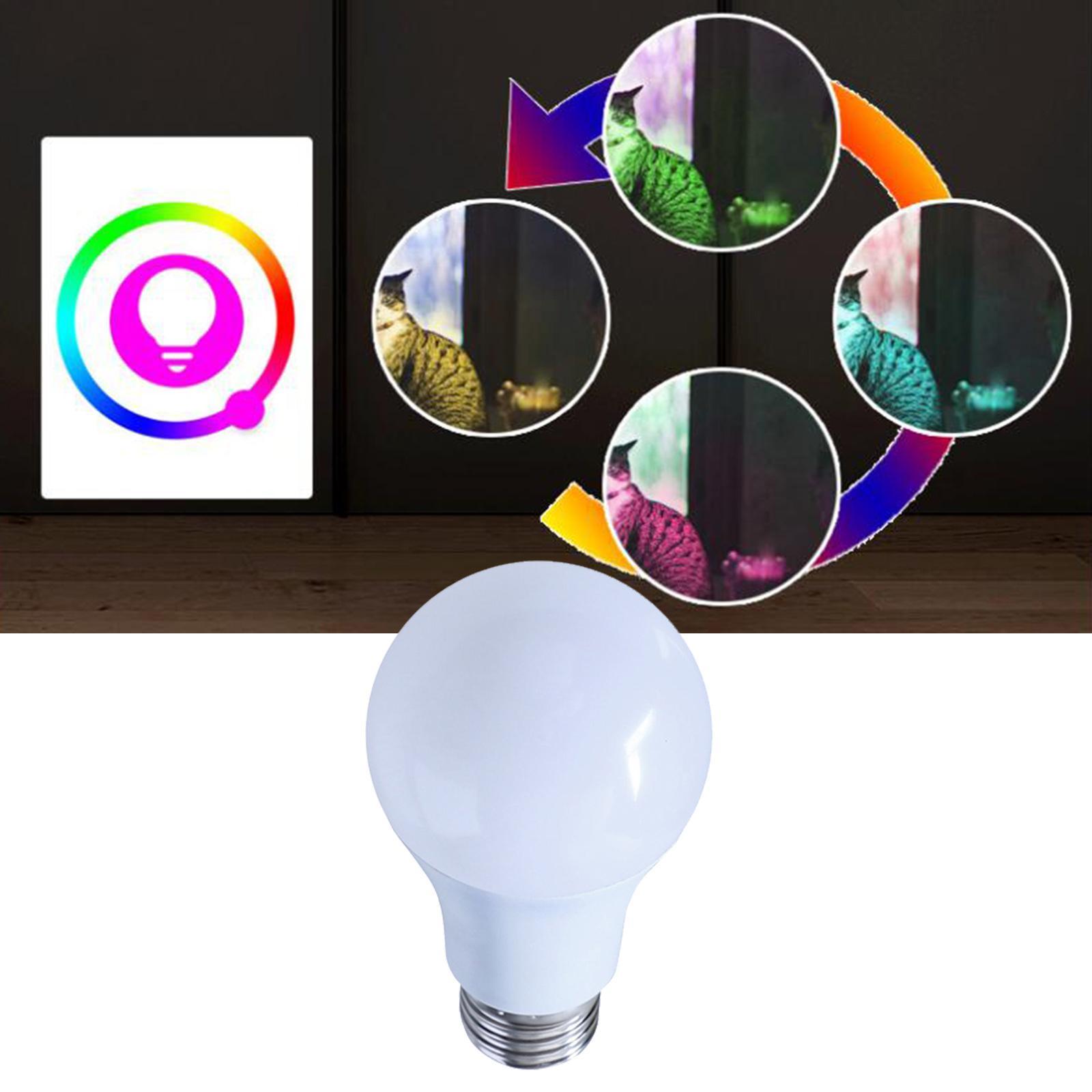 E27 Bulb WiFi App Bluetooth Control App Full Color