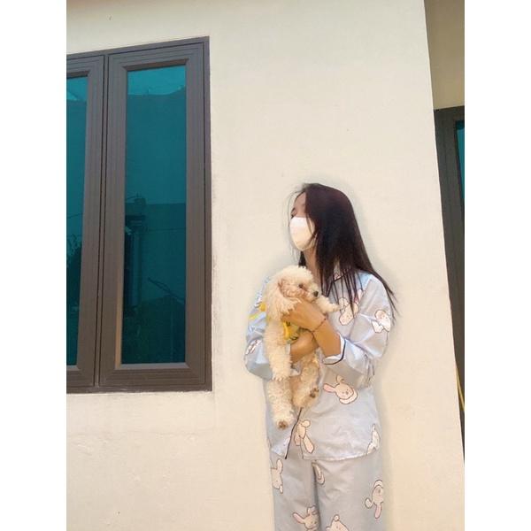 Đồ Bộ Nữ Pijama Mặc Nhà Tay Dài Quần Dài Cao Cấp Chất Dày Ấm Mặc Thu Đông Cực Thích PJM001