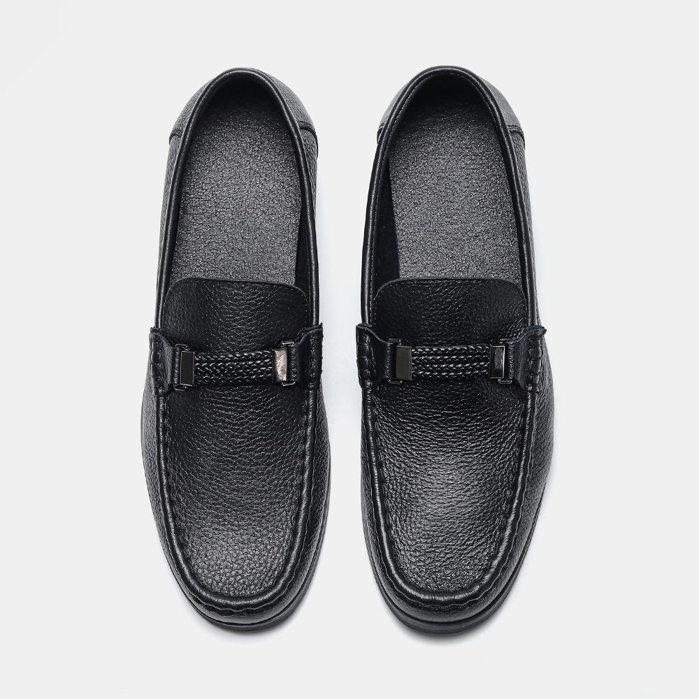 Giày tây lười công sở, giày xỏ penny loafer big size cỡ lớn Eu:45-46 cho nam cao to chân ú bè - GT199