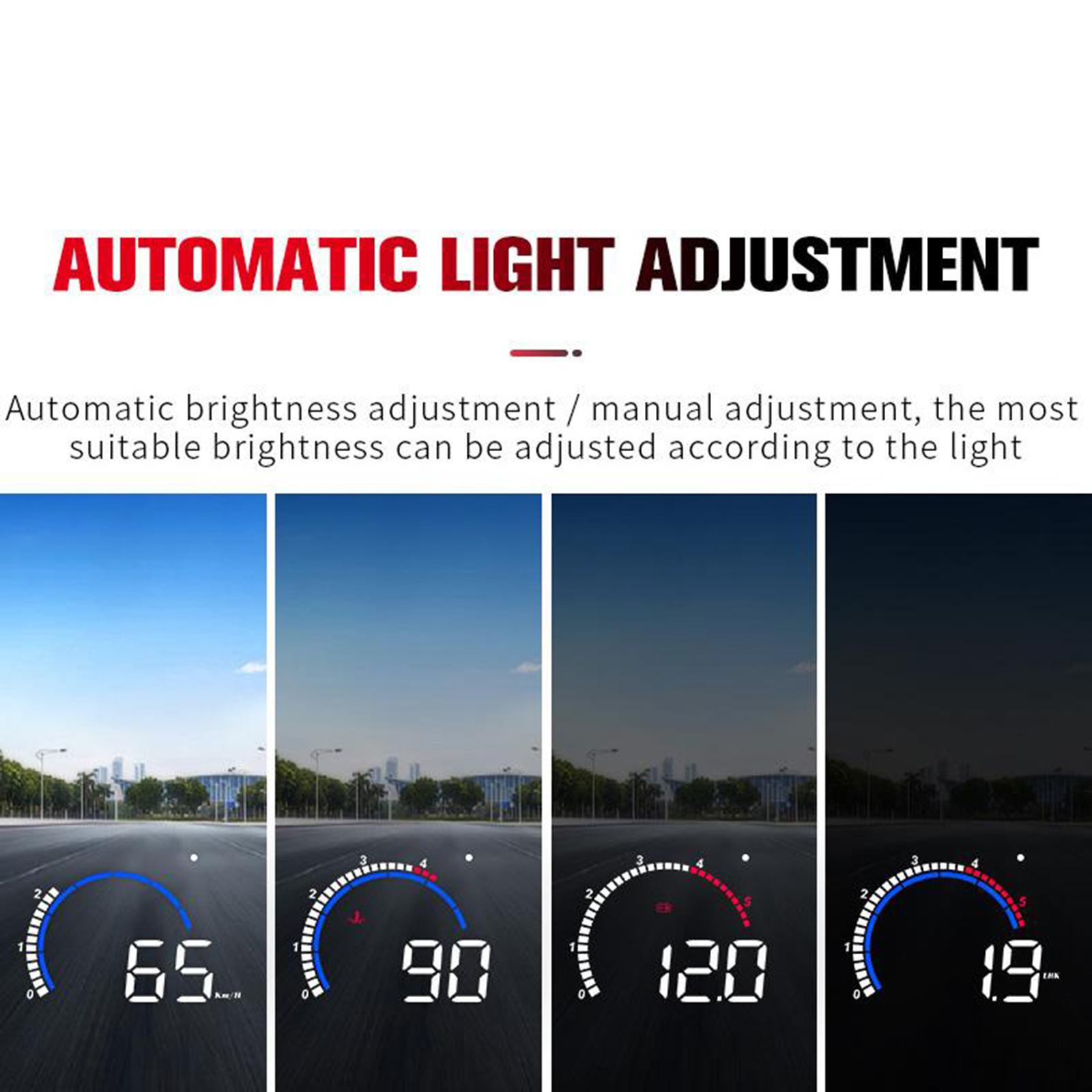 M13 Auto HUD Head Up Display Windshield Projector II Warning System