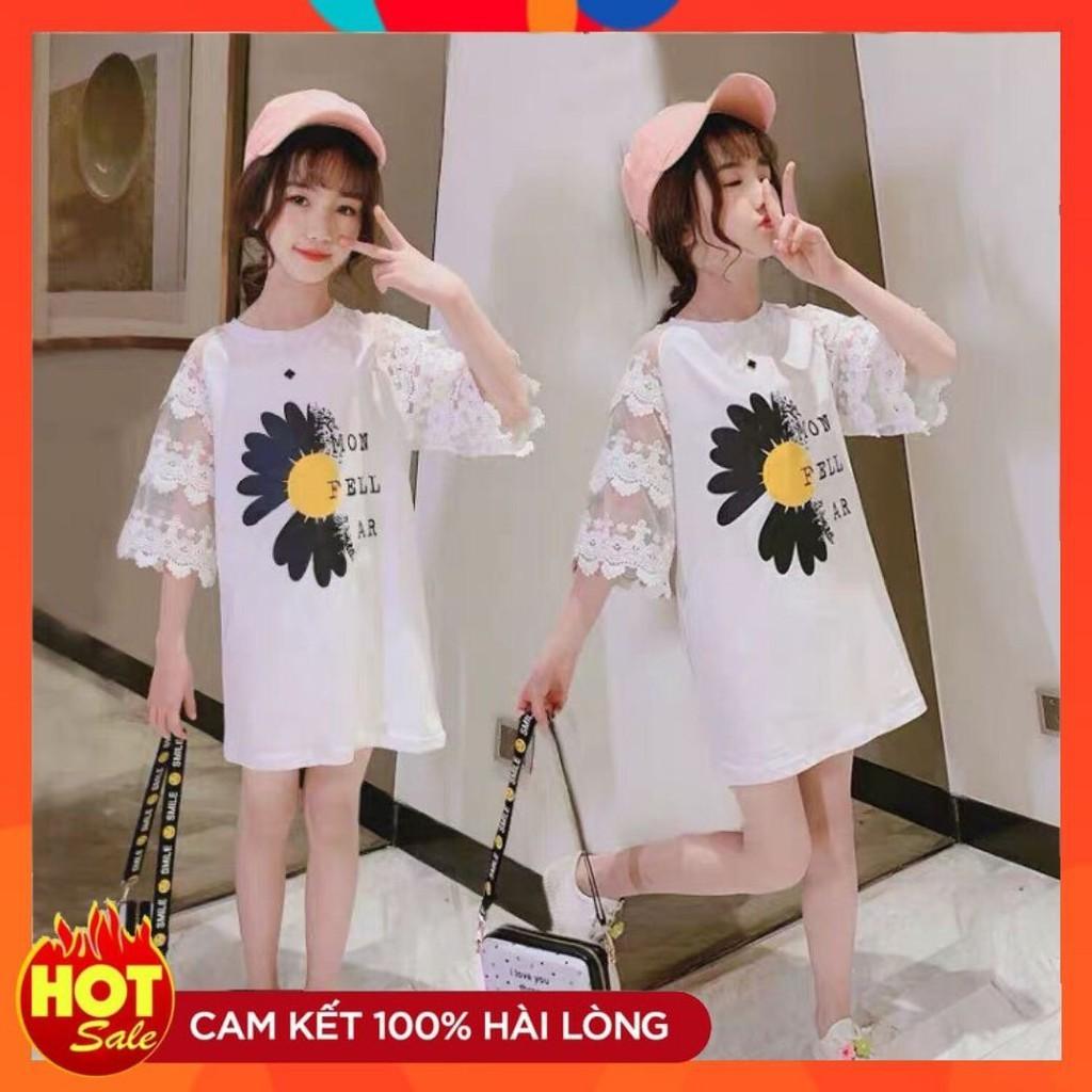 Váy Cho Bé Gái In Hoa Cúc Siêu Dễ Thương Hàng Quảng Châu Xịn Xò Từ 14 Kg Đến 28Kg