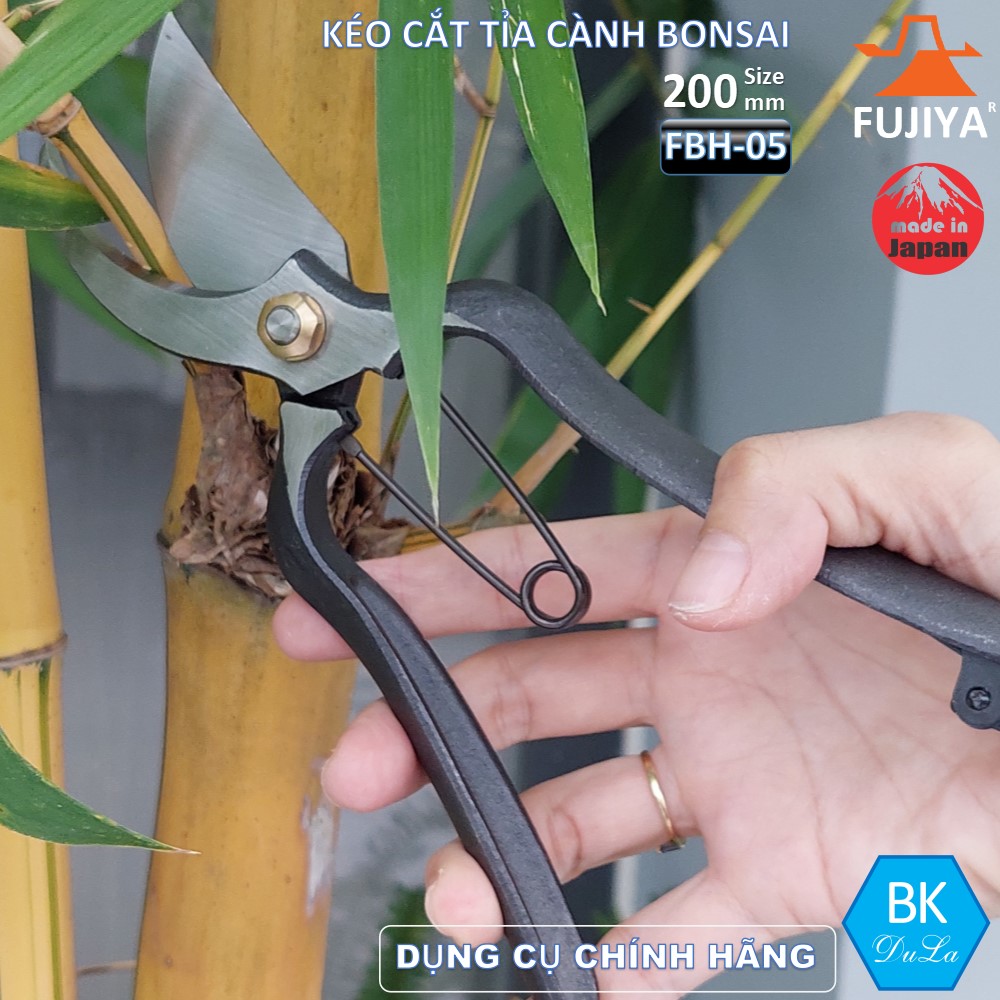 Kéo cắt tỉa cành Bonsai 200mm FUJIYA FBH-05 GENUINE