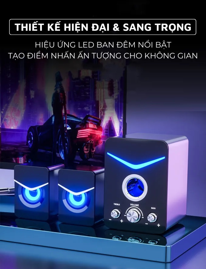 Loa Vi Tính Để Bàn Tích Hợp Bluetooth Sothing CS20, Âm Thanh Vòm 9D- Hàng chính hãng