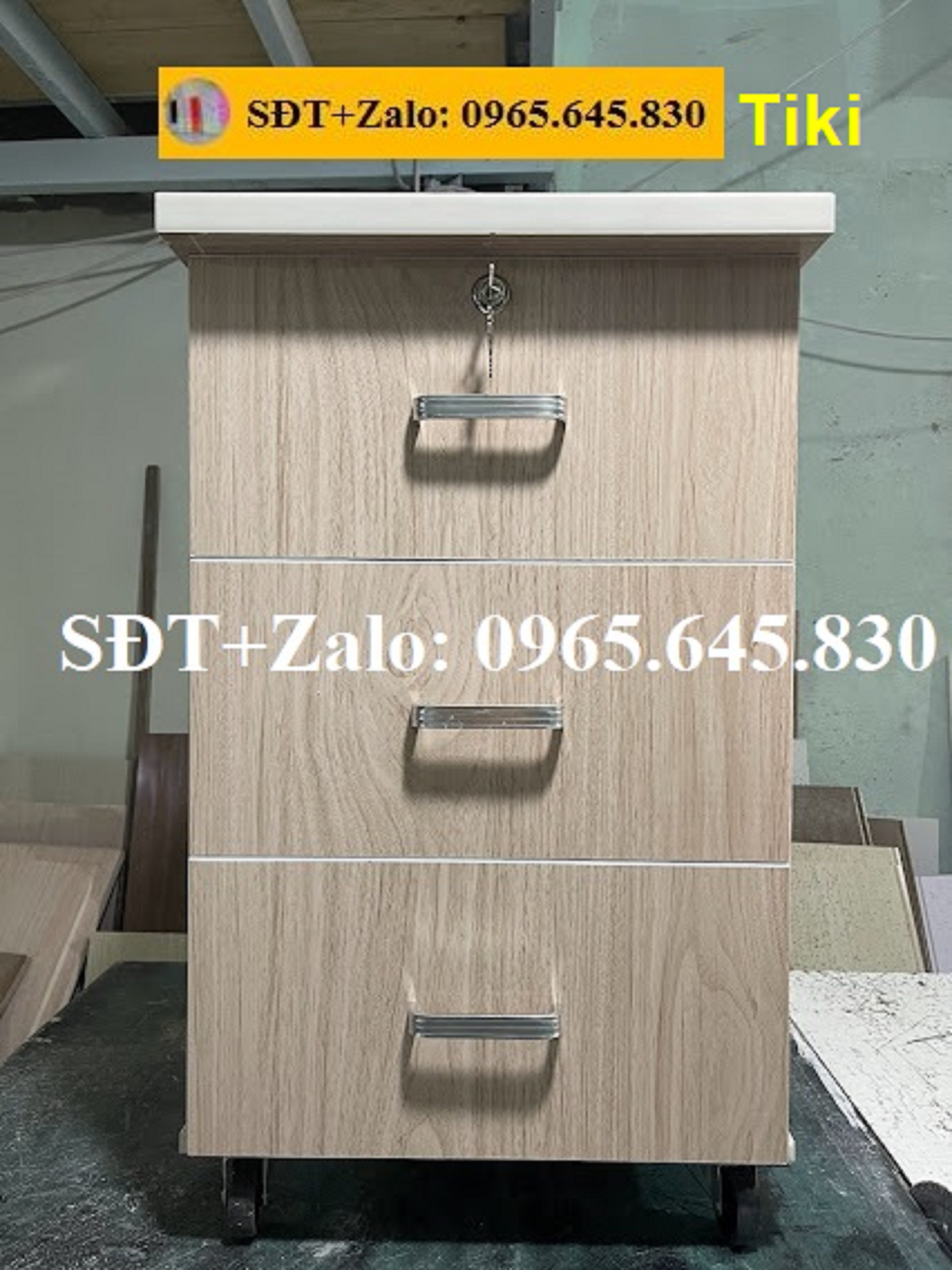 Tủ, Kệ Đầu Giường Nhựa Đài Loan Cao 70cm Ngang 42cm Màu Xoan Đào 905