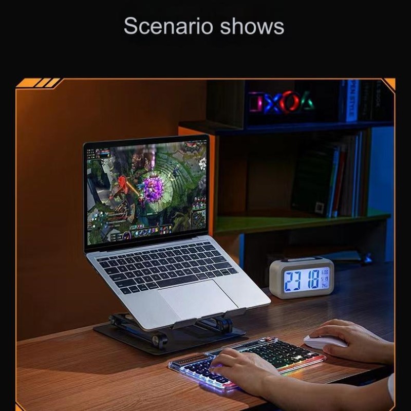 Bàn phím không dây Bluetooth mini trong suốt Shezi pin sạc led RGB chống ồn cho máy tính , điện thoại , máy tính bảng hàng nhập khẩu
