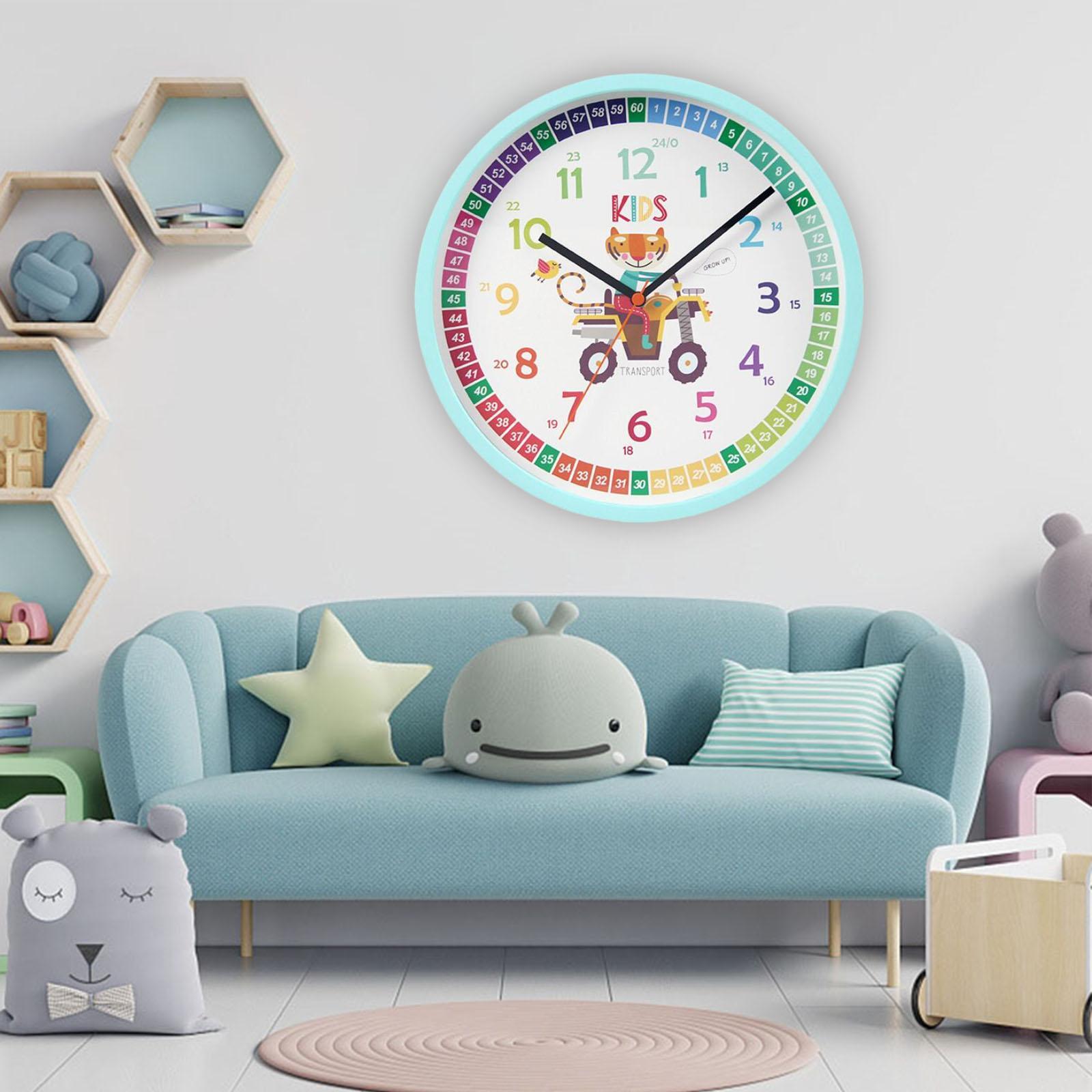 10" Analog Clock for  Children Bedroom Home