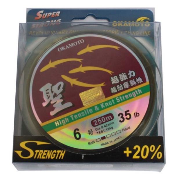 Cước Câu Cá Okamoto 250m nhật bản siêu bền tàng hình câu đài câu tay chuyên câu đơn câu đài chép trăm rô diếc giá rẻ