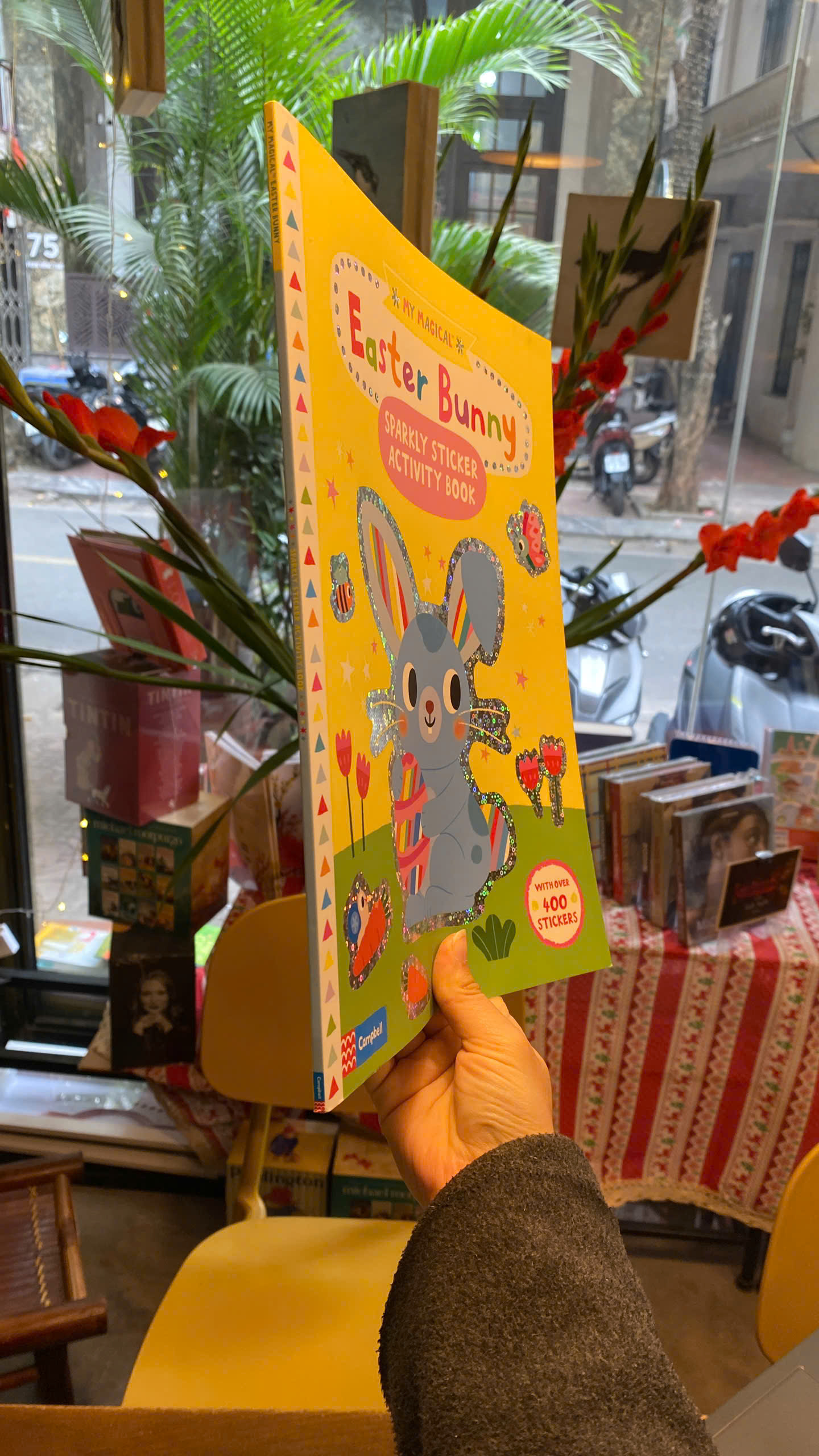 Sách - My Magical Easter Bunny: A Sparkly Sticker Activity Book by Campbell Books