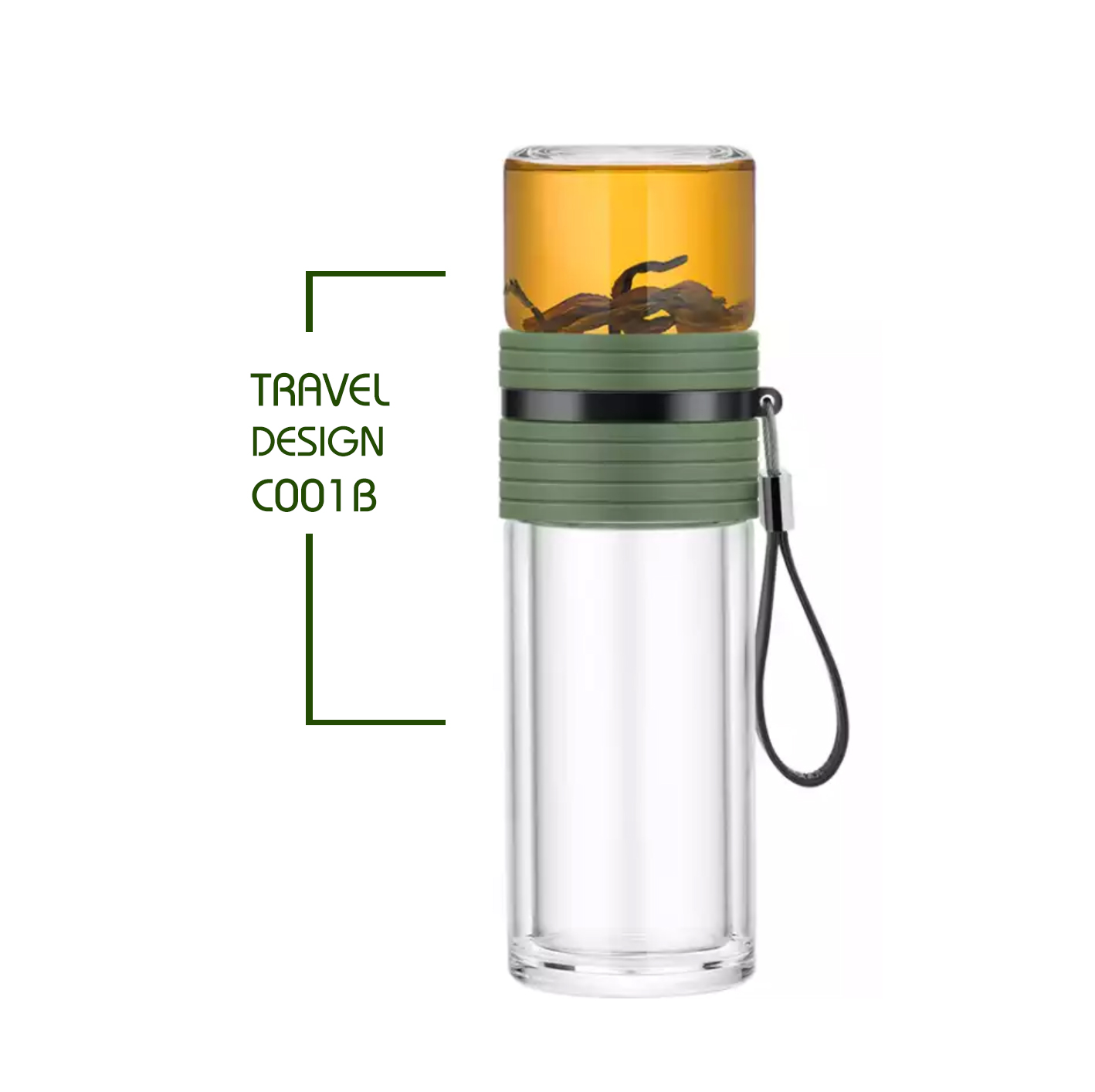 Bình Lọc Trà Travel Samadoyo C001B (238ml) - Xanh