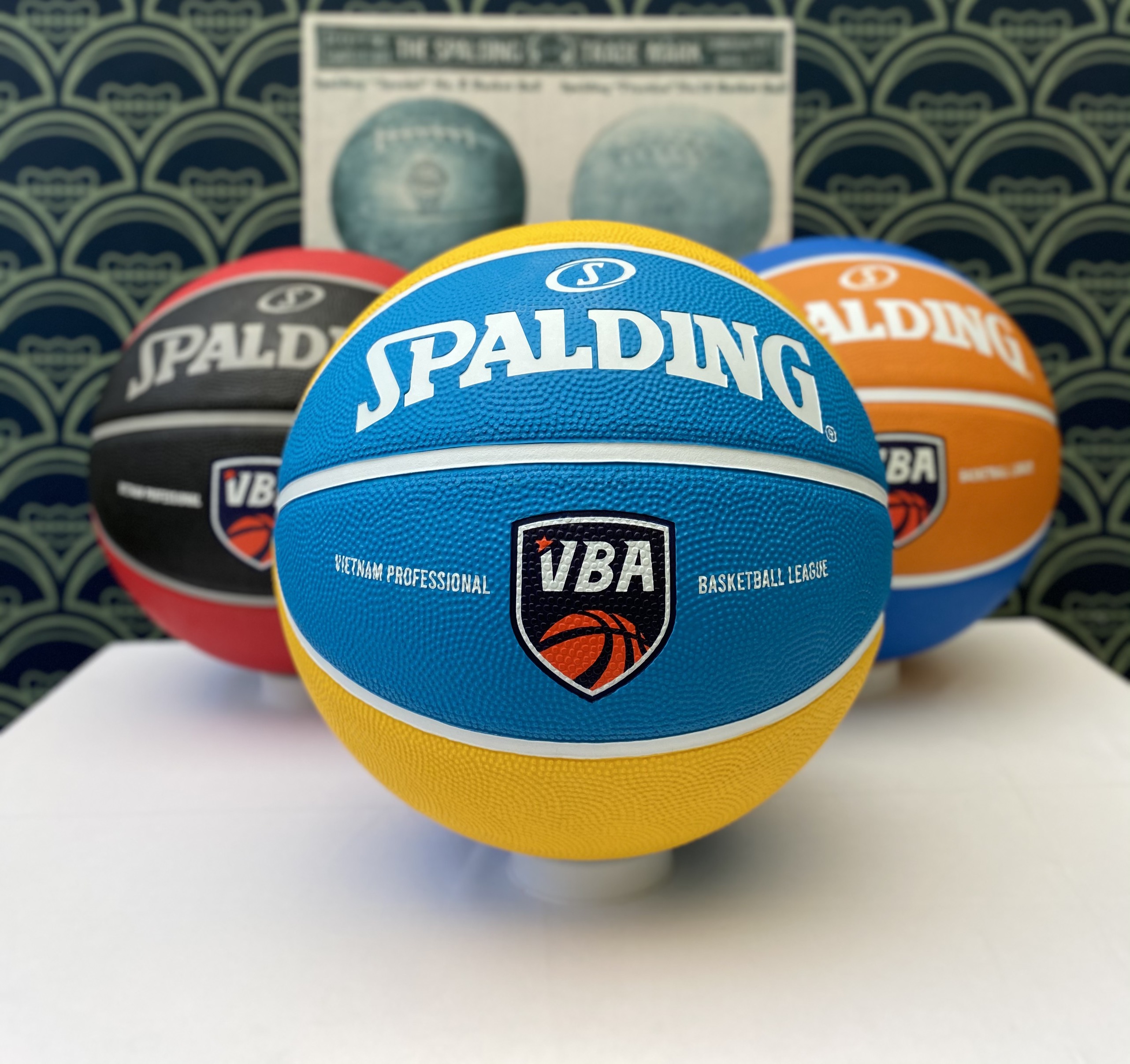 Bóng rổ Spalding NHA TRANG DOLPHINS VBA (2021) size7 cao su Giải bóng rổ các câu lạc bộ chuyên nghiệp Việt Nam