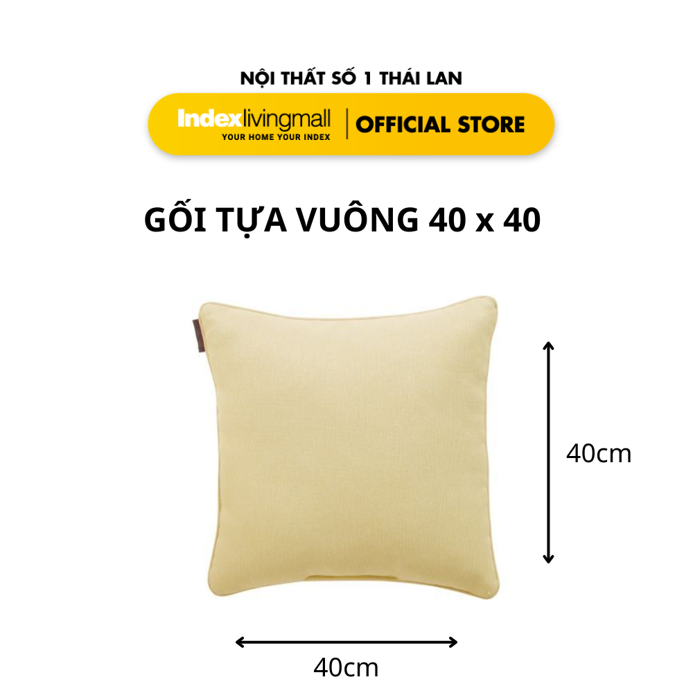 Gối Tựa Trang Trí Đa Năng Màu Xanh Be Size 40 x 40 | Index Living Mall