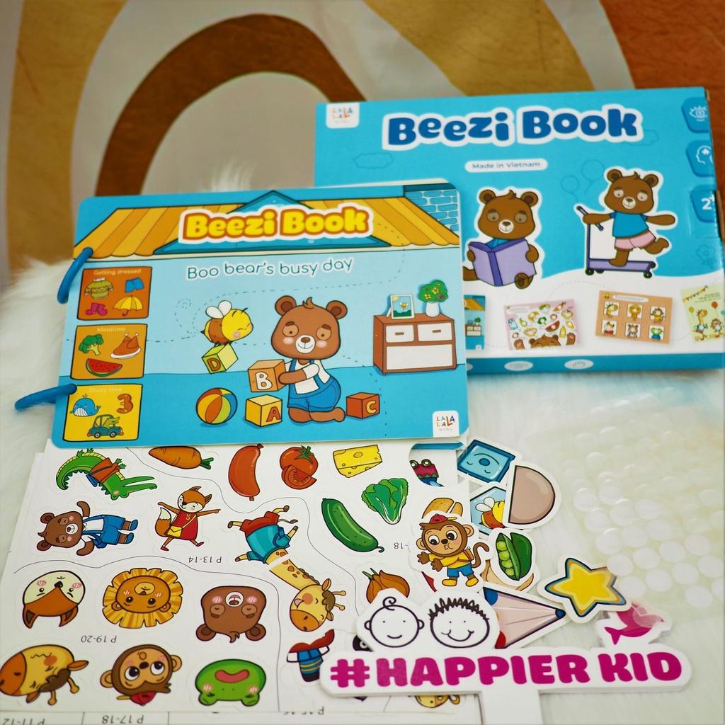 Học liệu bóc dán Beezi book cho bé Lalala baby nhiều chủ đề đa dạng, song ngữ Anh Việt