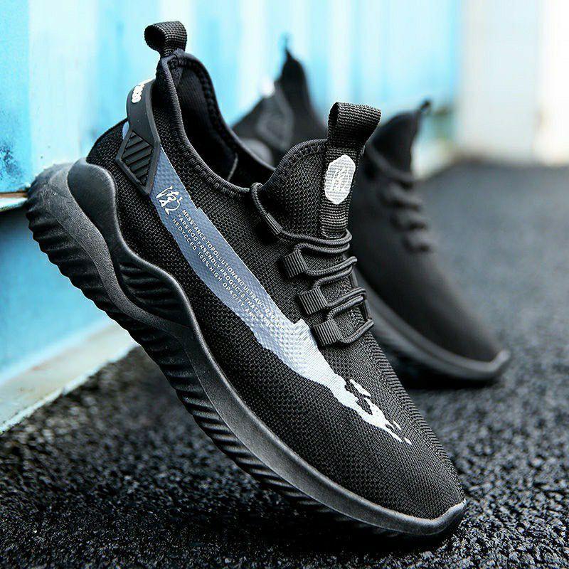 Giày thể thao nam sneaker thoáng khí Đế APB sườn chữ 2 màu mới