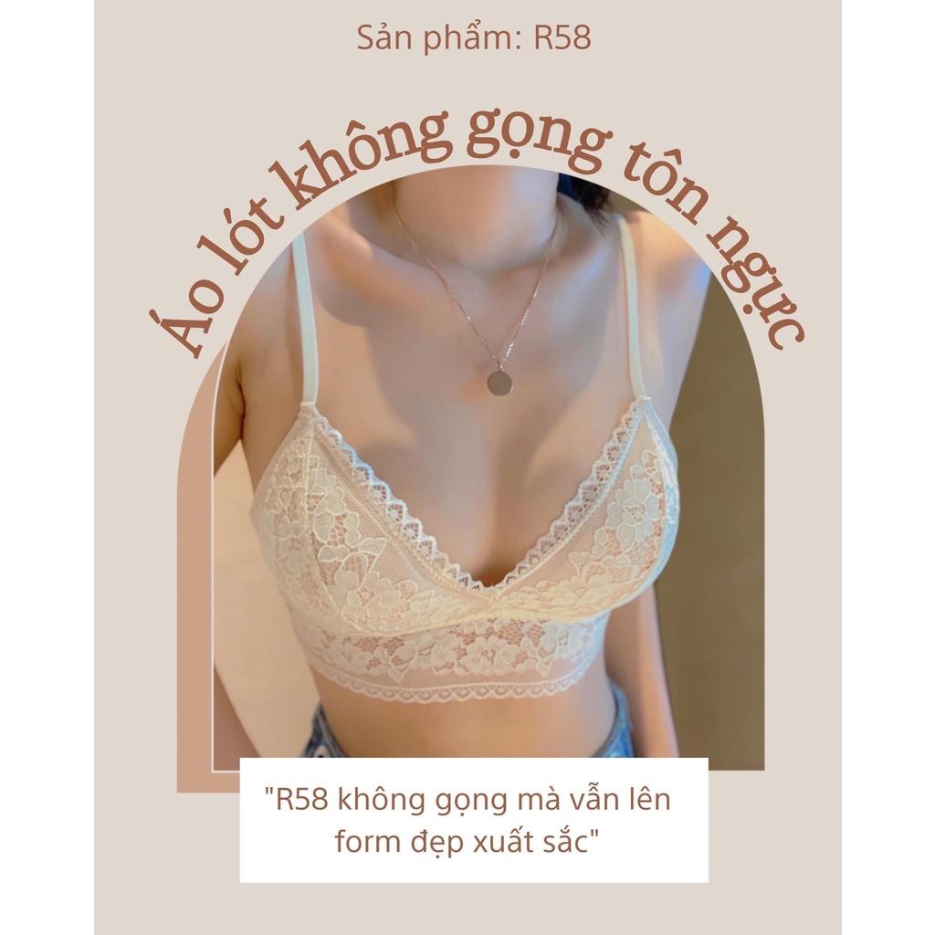 ÁO lót nữ sexy , áo lót không gọng thiết kế bằng chất liệu ren cao cấp sexy nâng ngực