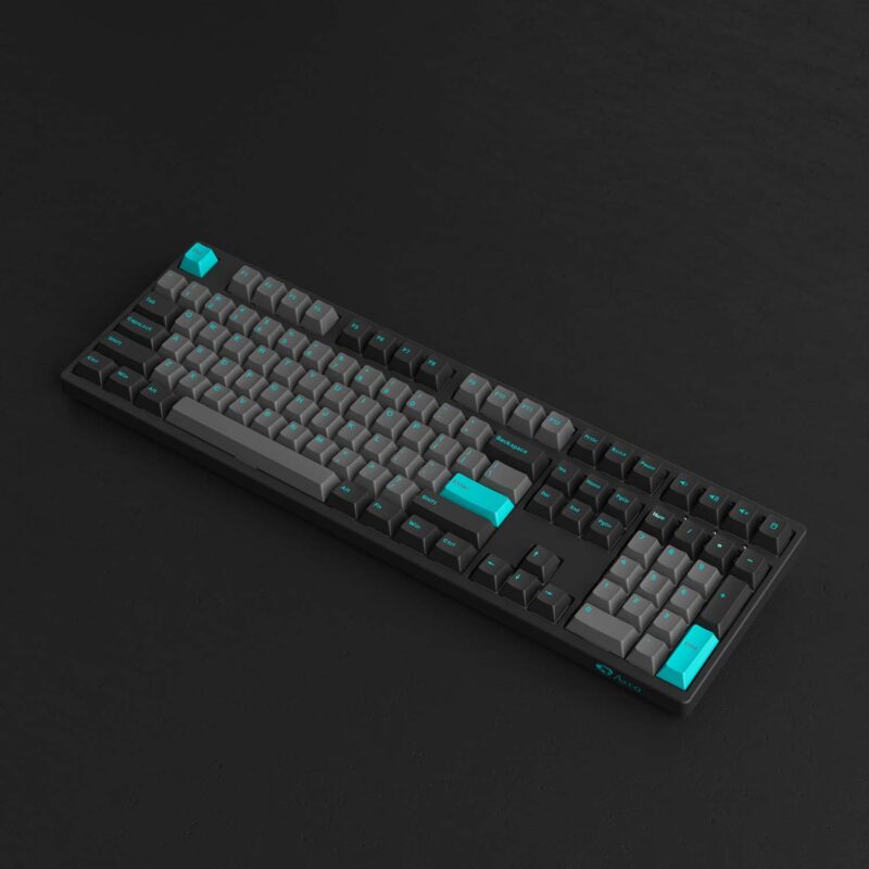 Bàn phím cơ AKKO 3108 Plus Black & Cyan - Hàng chính hãng