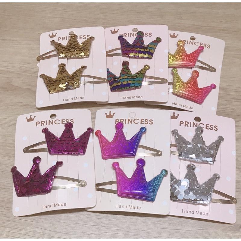 Set 2 kẹp hoạ tiết vương miện