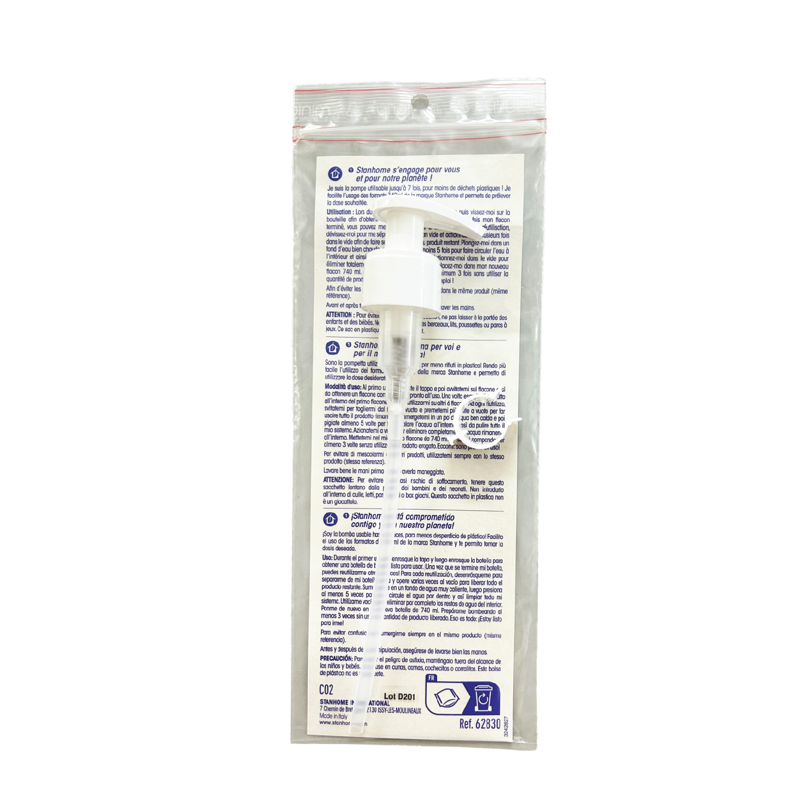Vòi My Pump Dùng Để Lắp Vào Chai Sữa Tắm/Dầu Gội Dung Tích 740ml STANHOME
