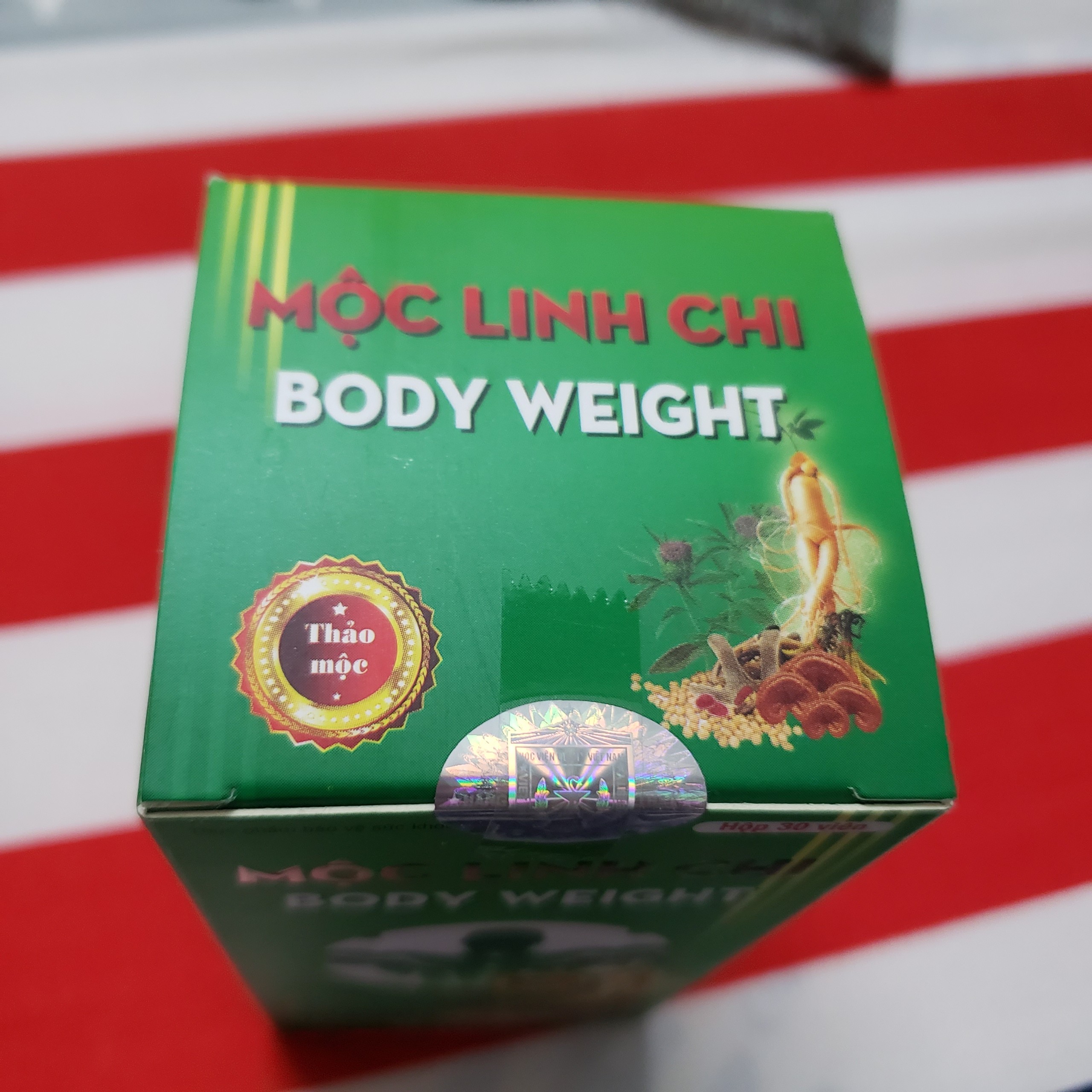 Viên uống Mộc Linh Chi - Body Weight Học Viện Quân Y 30 viên hỗ trợ bồi bổ cơ thể phát triển khối cơ