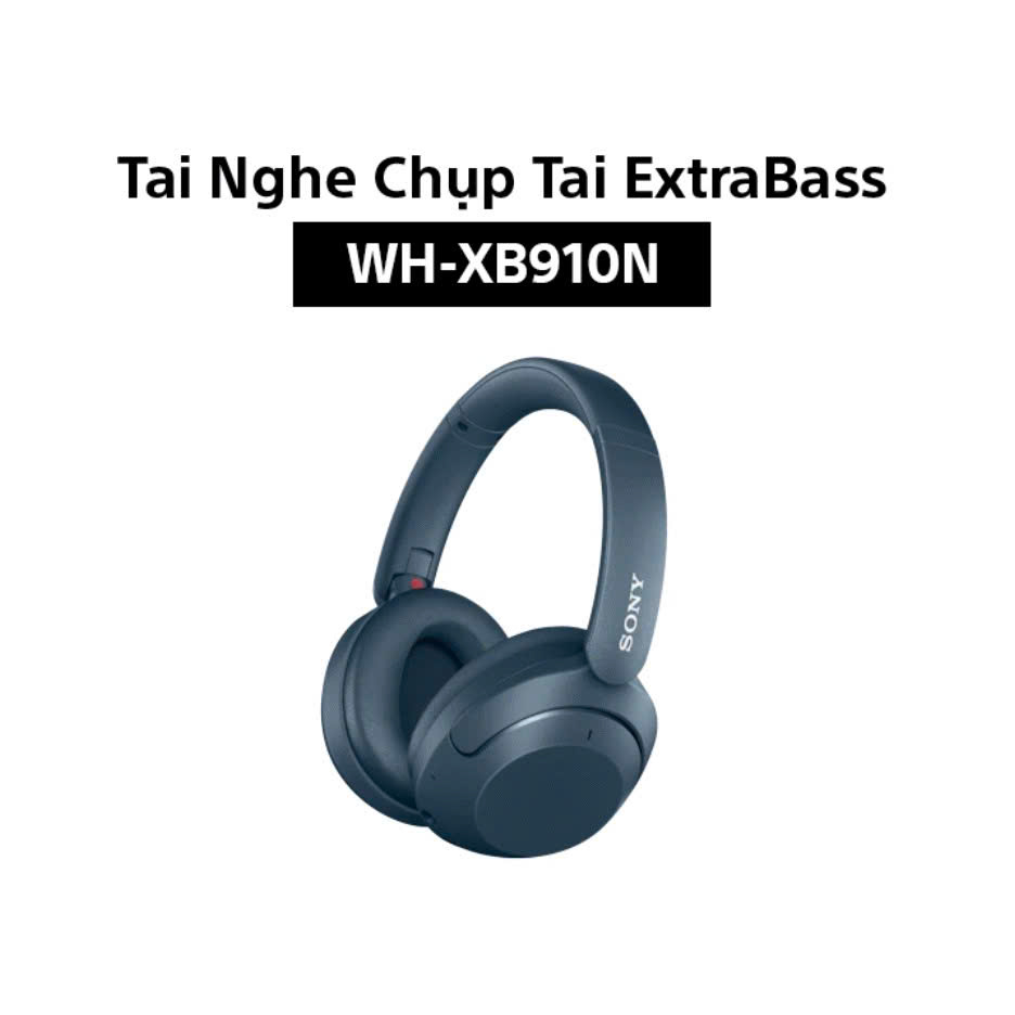 Tai nghe không dây Extra Bass chống ồn Sony WH-XB910N - Hàng Chính Hãng