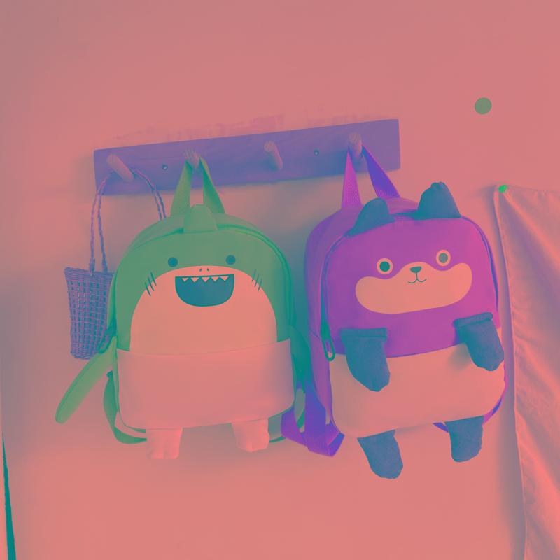 Trẻ Em Ba Lô Đáng In Hình Động Vật Tất Cả Trận Đấu Trường Mẫu Giáo Sang Trọng Nhỏ Bé Tập Đi Nylon Chống Thấm Nước Thời Trang Sang Trọng Đáng Yêu Mới