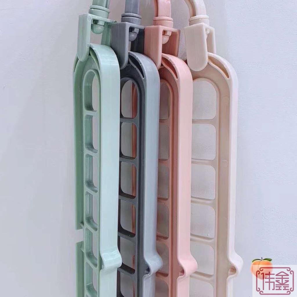Móc treo quần áo thông minh - Móc treo đa năng tiện dụng xếp gọn 9 lỗ