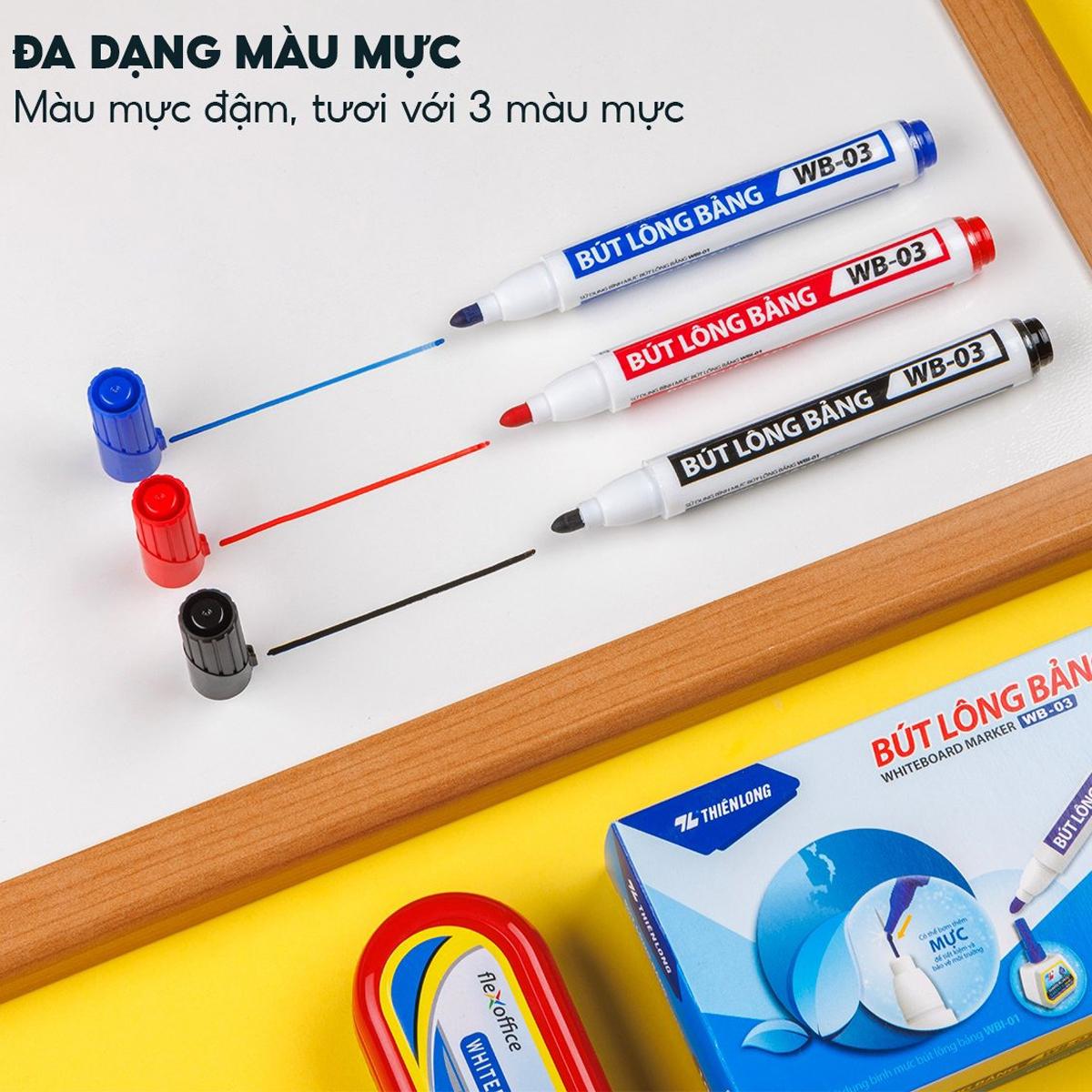 Bút Lông Bảng 2.5 mm - Thiên Long WB-03 - Mực Xanh
