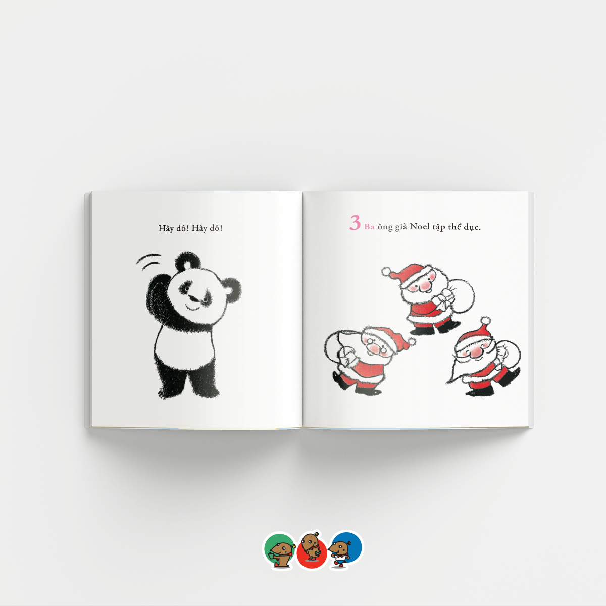 Ehon - Làm quen với sách cho bé 0-2 tuổi - Bài thể dục đếm số của Gấu Trúc