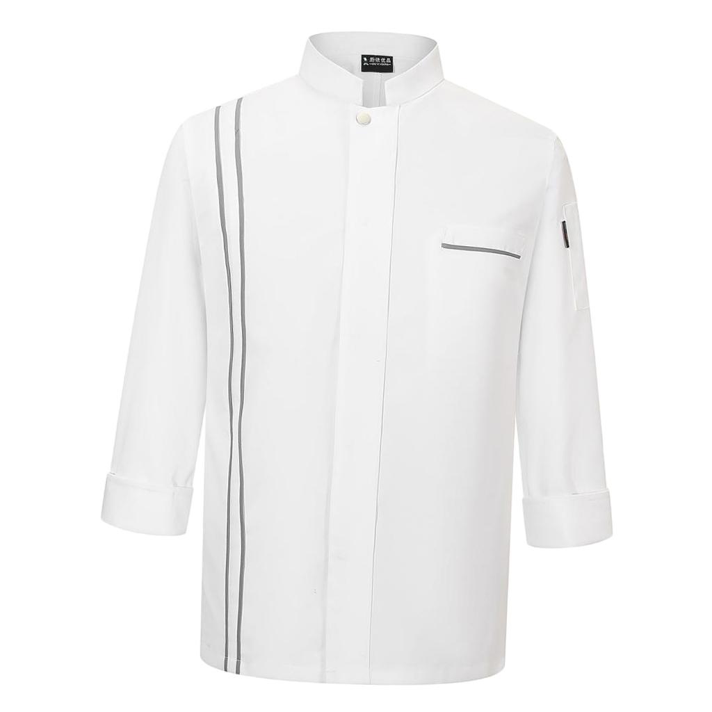 Winter Chef Jackets Long Sleeved Coat Hotels Kitchen Uniforms For Women Men