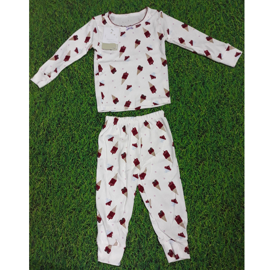 Bộ quần áo cotton bé gái size 1-5 (Giao mẫu ngẫu nhiên)