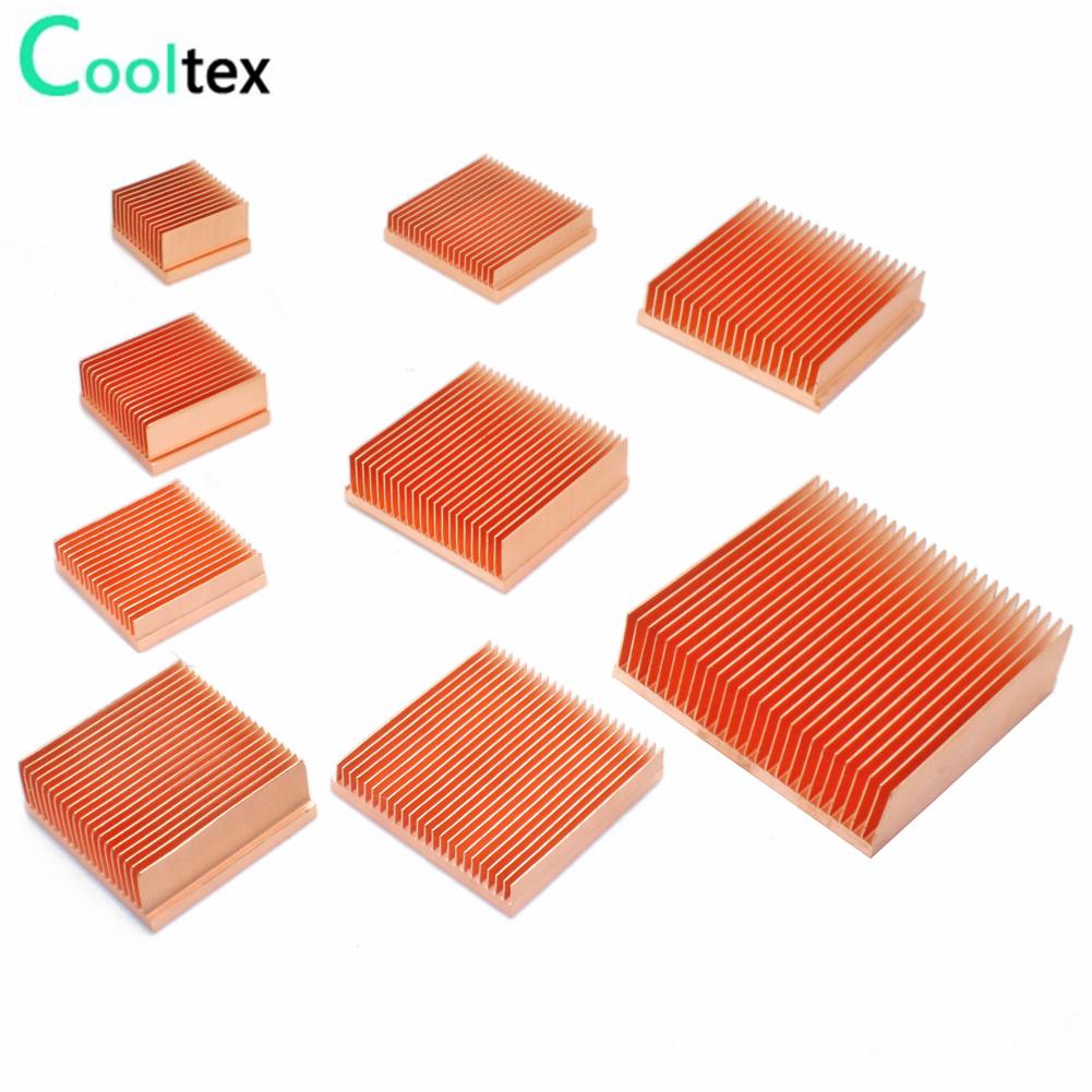 Máy làm mát tản nhiệt tản nhiệt tản nhiệt tự làm bằng đồng tinh khiết cho Raspberry PI Máy in 3D điện tử