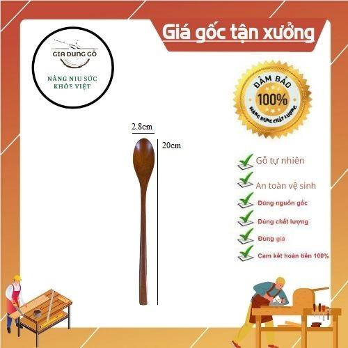 Thìa sinh tố bằng gỗ Nhãn an toàn dùng cho ăn uống ,decor - Đồ dùng nhà bếp 68