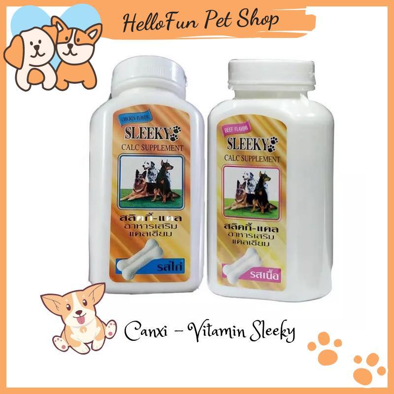 Canxi - Vitamin Thái Sleeky cho chó (Hộp 140 viên